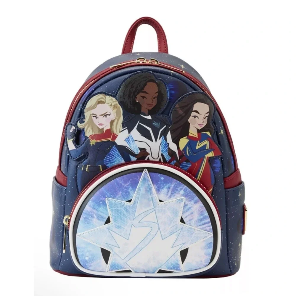 Loungefly Marvel The Marvels Group Mini Backpack Captain Marvel Photon Ms.